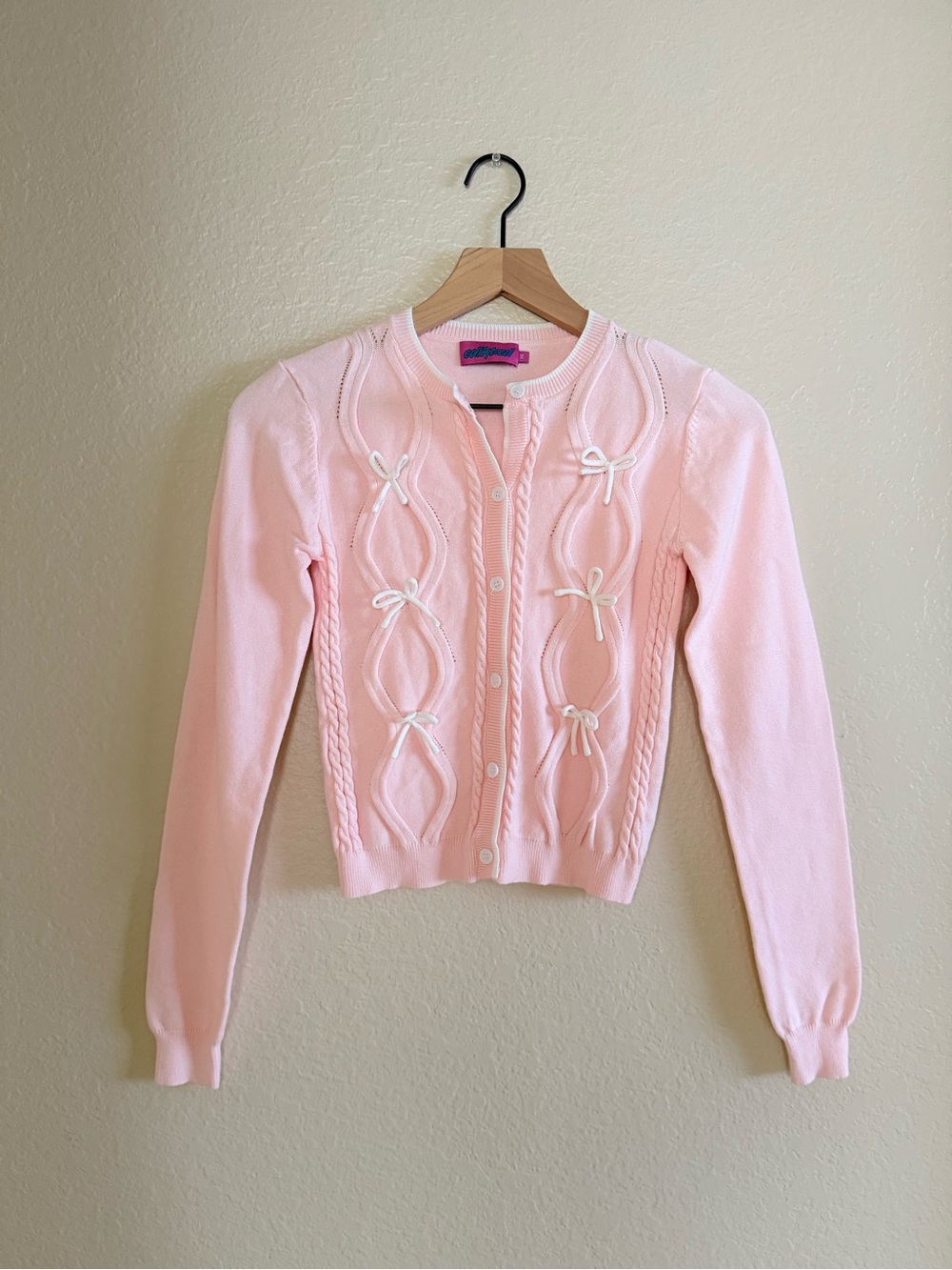 Edikted Bow Knit Cardigan